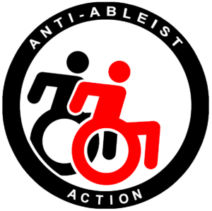 Logo "anti-ableist action"